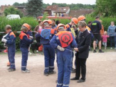 Jugendfeuerwehr Fürstenhagen bei den Kreisjugendwettkämpfen in Bad Gandersheim